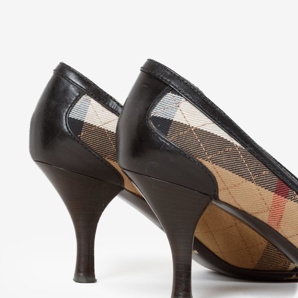 Burberry House Check Canvas Heels - Picture 8 of 10